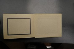Photo Album Empty WW1 Ribbon Postcards Paper Cardboard Linen Old Insert Pictures