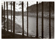 Saale Dam, around 1930 – landscape photograph by Georg Fiedler