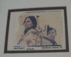 Native American Navajo enhanced photography Mother & papoose by Venus Masci