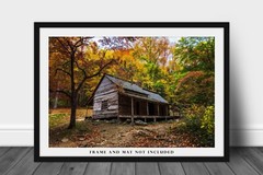 Great Smoky Mountains Photography Print – Ogle Cabin near Gatlinburg Tennessee