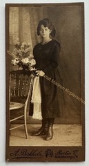 orig. CDV photo photography picture child old fashion around 1910 Berlin Birkholz girl