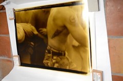 Janine Gordon Color Photograph Mural Mosh Pit Sepia Torso Total Control Of Chaos
