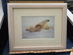 Thomas Mangelsen – Northern Comfort (Signed 1999) 10×14 Framed