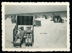 Men Semi Nude in Beach Chair – Jungmann Gay Nude Boy Swim Trunks Photo 9x6cm
