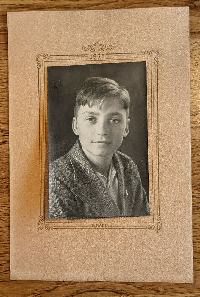 Foto Porträt Junger Mann Kind E. Karl ca. 1938 Rheinau Linx Freistett