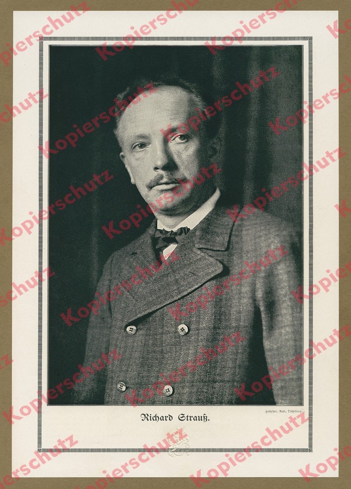 Rudolf Dührkoop portrait Richard Strauss photography art Hamburg music opera 1914