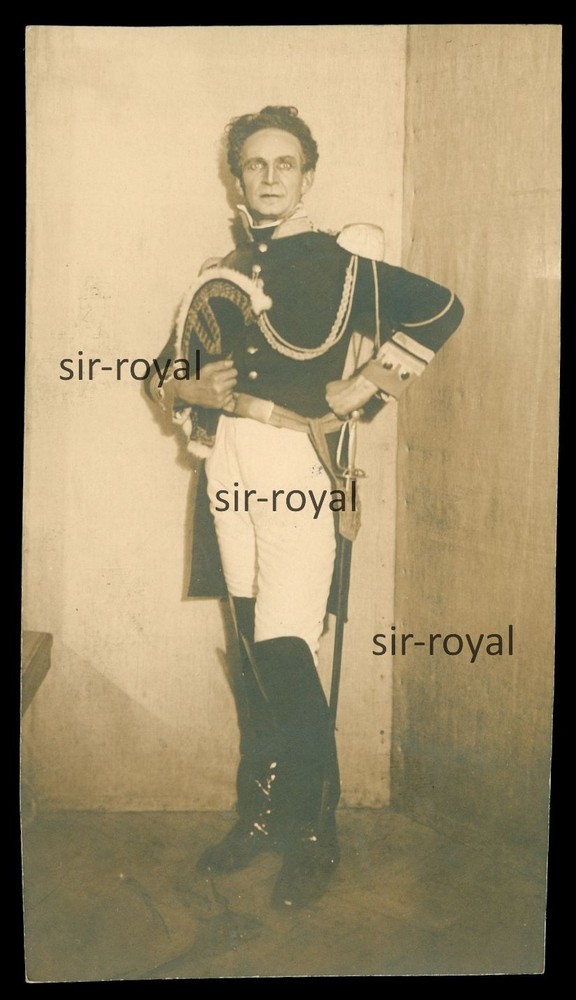 Man in Military Uniform 1929 – Theatre or Film – 1920s – Photo 7x12cm