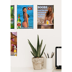 Yuengling Black Beer Metal Poster Sign Sexy Girl Wall Art Man Cave Decor Read De