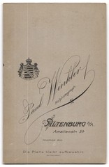 Photograph Paul Winkler, Altenburg, Amalienstraße 5, Elegant Gentleman with Chair