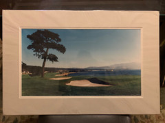 3- Professional Signature Pebble Beach Photographs Matted for Framing