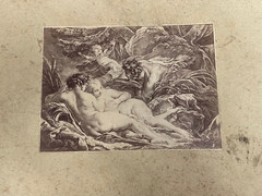 Curiosa Albumen Photograph Engraving François Boucher A. Calavas Paris 1875