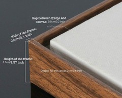 DIY Floating Frame for 8X12/20.3X30.5cm Stretched Canvas,0.6-0.8″/1.5-2cm Dee…