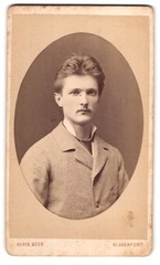 Photography Alois Beer, Klagenfurt, St. Veiter Straße 24, young man in suit