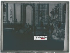 Palais Longchamp Marseille, Photo Glass Plaque, Black & White Negative, 9×12 Cm
