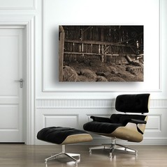 Rustic Barn ~ 30×20 Ready to Hang CANVAS WRAP ~ Still Life ~ LARGE WALL ART