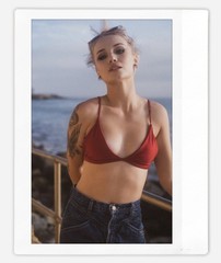Art pinup bunny model Cheyanne Instax Wide Instant Film Print Fujifilm