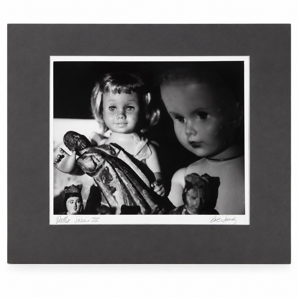 Bob Lundy Signed “Dolls Series III” B&W Art Photograph Matted 17×20 Print
