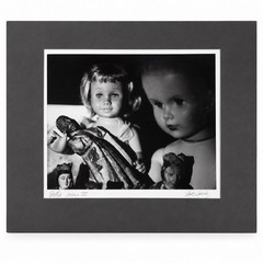 Bob Lundy Signed “Dolls Series III” B&W Art Photograph Matted 17×20 Print
