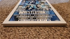 Indie wrestling XWA (N.England) 13×19 framed poster RVD, Fenix, AR Fox, Bischoff