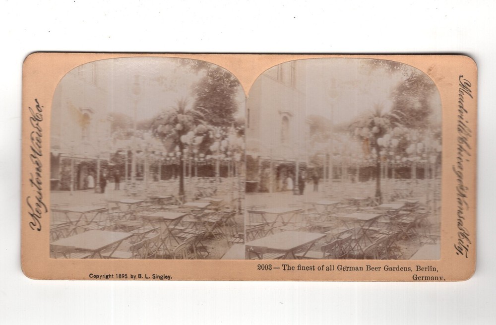 Stereoscopy The finest of all German Beer Gardens / Berlin
