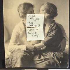 Rare Photograph Laura Fraser & Ann Harding 7.5”x9.5”, New York City, c1925