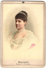 Photograph lithograph, Charlotte zu Schaumburg-Lippe, Queen of Württemberg