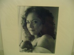 MATTED PHOTOGRAPHY Woman holding apple by Larry Santucci 16×20