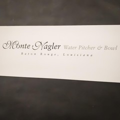 Monte Nagler Water Pitcher & Bowl Art Print 24×27 Silver Framed Photo Paper