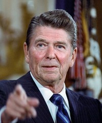 Ronald Reagan 8×10 Photo President Reagan Portrait Vintage White House 40th USA