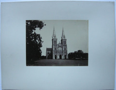 Saigon Vietnam Cathedral Notre Dame 1885 Albumin Photo Ho Chi Minh City