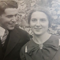 Photo Antique, Vintage, Young Happy Couple, Circa 1910
