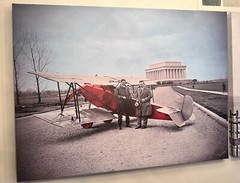 Washington Lincoln Memorial Bi-Plane Large Canvas Photo signed print Jost Houk