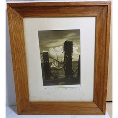 THUNDERHEAD ~John W. Gregory ~ Sepia Photo Framed & Signed by Artist 12 x10