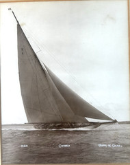 Antique BEKEN of COWES Yacht, Boat PHOTO, Signed 1931 – CAMBRIA (14415), Sailing