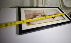Creation of Adam, Wooden Framed Printed Wall Art ,Glass Protective Cover +2Hooks