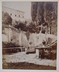 Vtg Italian Villa Photograph: 8964 Dettaglio della scala, Villa d’Este – Tivoli