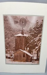 Vtg Takao Wakida Photograph MCM Farmhouse Farm Carmel Ca Original Picture Matted