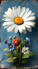 5 Flowers – Digital Image Picture Phone Background AI Art, 5 images