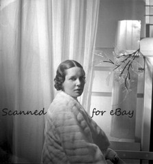 45 NEGATIVES IN ALBUM RICH COUPLE & BOYS AT HOME & GARDEN 1941-56 FASHIONS