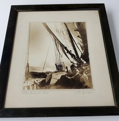 Vintage Pictorialist J.E. Knickle Maritime Photograph, Signed – Nova Scotia