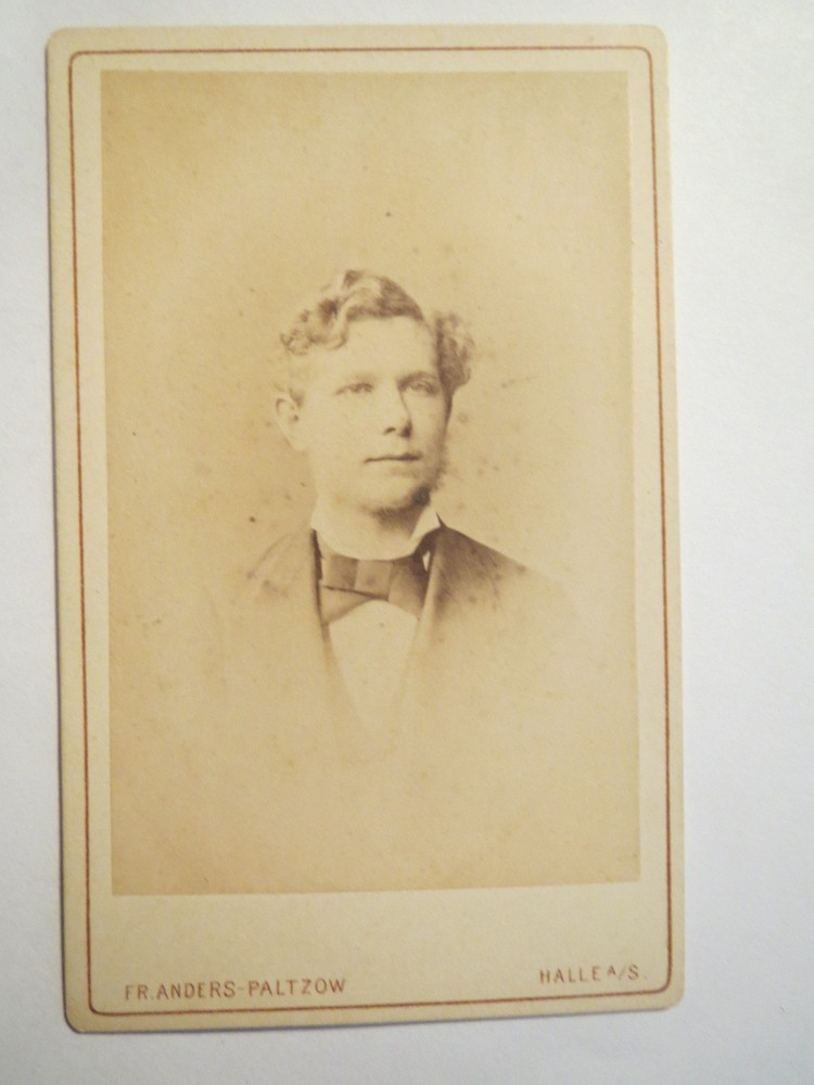 hall a. S. – K. Winter as a student in WS 1877/78 – portrait/CDV