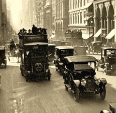 Mercedes Autobus, NYC 1912 Fotofolio Art Photo Print Card By Karl Struss 4”x6”