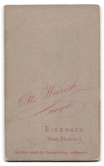 Photography Otto Weirich, Eisenach, Neue Str. 2, portrait Thuringia. Soldier, Music