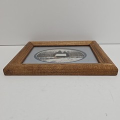 Log Cabin Framed Photo 4″ x 6″ Oval – Frame 6.5″ x 8.5″ – Signed by Photographer