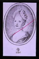 Mozart Wolfgang Amadeus Konstanze Weber/Mozart old glass picture 8.5 x 10 cm