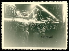 Hamburg 1950s – Cathedral Folk Festival at Night Fair Funfair Rummel – Photo 10x7cm