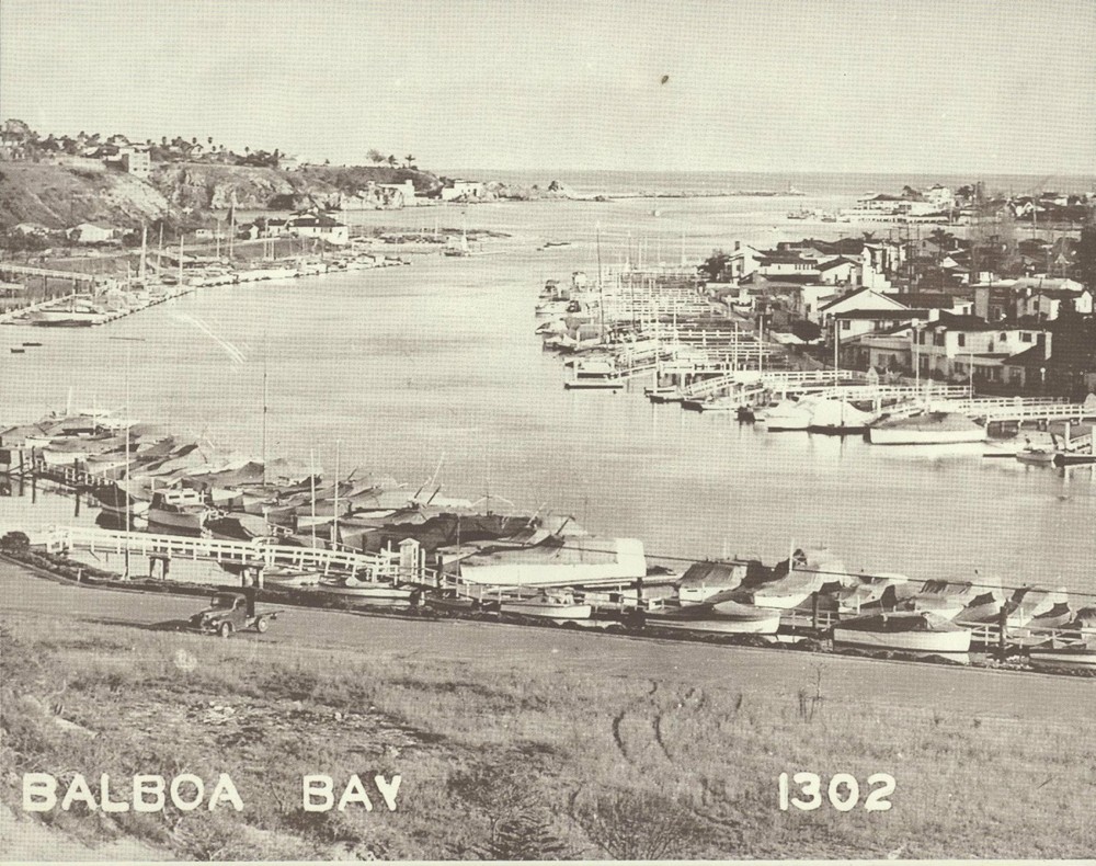NEWPORT BEACH Balboa Bay Island Boats VINTAGE Photo Print 1477 11″ x 14″