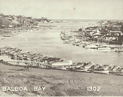 NEWPORT BEACH Balboa Bay Island Boats VINTAGE Photo Print 1477 11″ x 14″