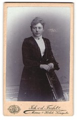 Photograph Joh. v. d. fencing, Marne i. Holst., King Street, Young Lady in Mode