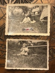 ❤️Bundle 2 Photos 1942 Third Reich Beautiful Snapshot Children Nature Laugh~5×8